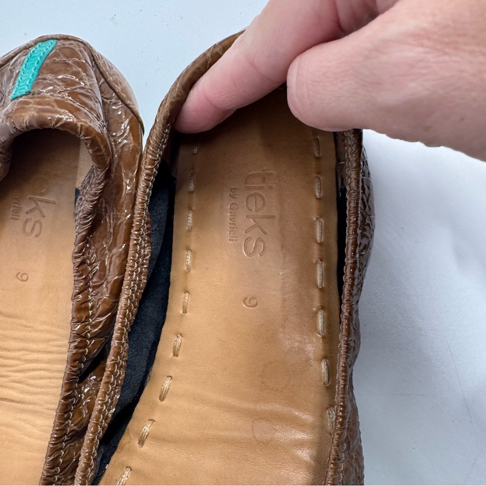 Tieks SIENNA BROWN CROC ballet flat - Picture 8 of 12